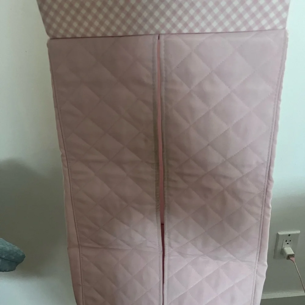 Quilted Pink Kids diaper slasher Accessory for baby nursery